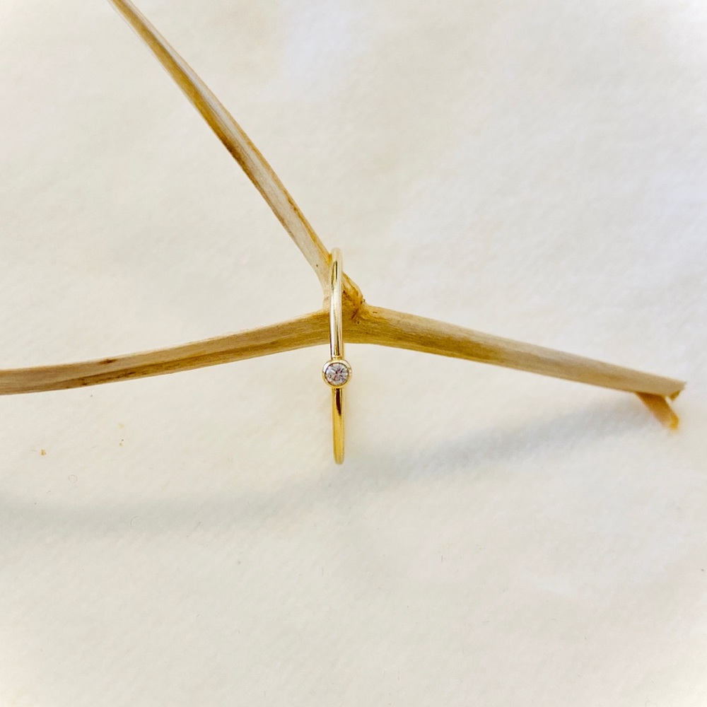 Gold Filled CZ Stacking Rings - Picture 2 of 7